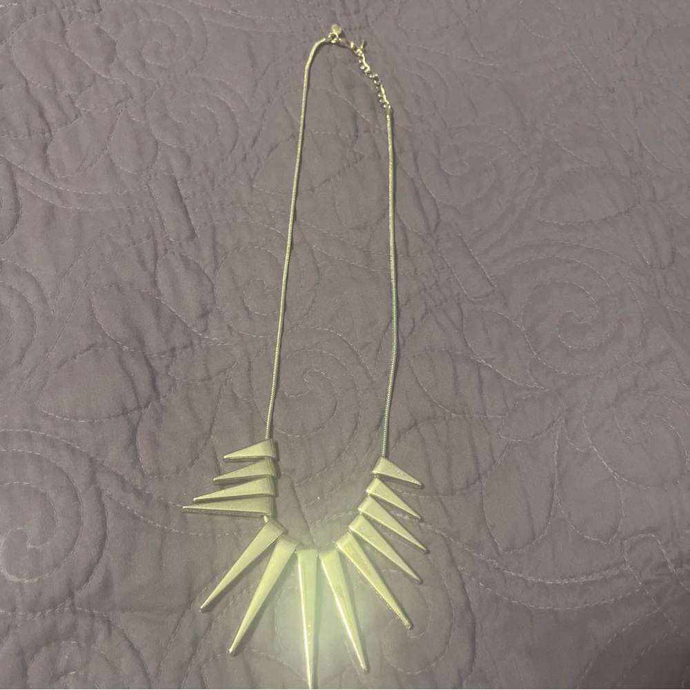 Express Gold  Tone Spike Necklace